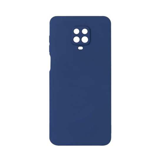 Silicone Case with Camera Shield for Xiaomi Redmi Note 9S/Note 9 Pro Dark Blue